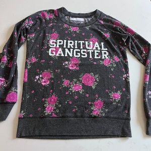 Spiritual Gangser floral sweatshirt size Small